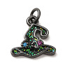 Halloween Sequins Brass Enamel Pendants LS-KK-A203-02B-1