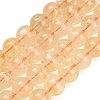 Natural Citrine Beads Strands GG-CBACB71-03-10mm-2