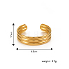 Vintage European Style Stainless Steel Multi-strand Bangles for Women LC4453-1-2