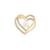 Heart Alloy Rhinestone Brooches for Women PW-WGCAEA0-01-5