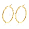 304 Stainless Steel Hoop Earrings PW-WG89744-18-1