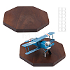 1Pc Octagon Wood Display Pedestals AJEW-WH0485-37D-1