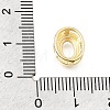 Brass Micro Pave Clear Cubic Zirconia Initial Spacer Bars KK-E802-34G-O-3