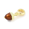Brass Enamel Fruit European Dangle Charms KK-Z090-08G-08-2