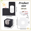 Cube Paper Cupcake Storage Boxes with Visible Window LS-BAKE-WH0002-002C-2