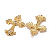 Alloy Rhinestone Cross Big Pendants ALRI-1475-G-RS-2