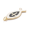 Real 18K Gold Plated Brass Pendants KK-M219-01G-B-3