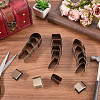 18Pcs Stainless Steel Leather Belt End Punch Cutter TOOL-CL0001-06-4