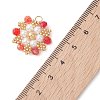 TOHO Glass Seed Beaded Pendants PALLOY-MZ01276-03-4