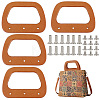 4Pcs Trapezoid Wood Bag Handles PURS-PH0036-77-1