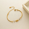 304 Stainless Steel Pave Rhinestone Link Bracelets WG2A3A5-01-2