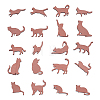 Unfinished Wood Cat Pendants for Painting Arts FIND-UN0007-66-1
