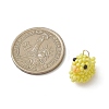 Glass Seed Beaded Duck Charms PALLOY-MZ01133-01-2