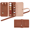 2Pcs PU Leather Jewelry Rolls for Rings Earrings Necklaces AJEW-FG0005-98C-1