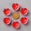 Transparent Enamel Acrylic Beads TACR-S155-004F-3