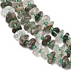 Natural Green Lodolite Quartz/Garden Quartz/Green Phantom Quartz Beads Strands GG-CBA3A44-B10-01-3