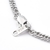 Non-Tarnish 304 Stainless Steel Diamond Cut Cuban Link Chain Necklaces NJEW-JN03368-03-3