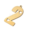 201 Stainless Steel Pendants SA-CBA3D3A-04G-2