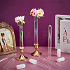 10Pcs 2 Styles Glass Tube Vases Ornaments AJEW-NB0009-09-4