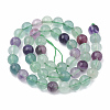 Natural Fluorite Beads Strands X-G-S333-8mm-006-3