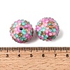 Opaque Acrylic & Resin Rhinestone Beads OACR-G062-02E-2