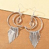 Moon Alloy Rhinestone Dangle Earrings FS-WGEABDC-02-1