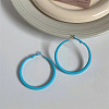 Spray Painted Alloy Hoop Earrings FS-WG43B6B-12-1