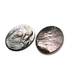 Natural Black Lip Shell Carved Cabochons SHEL-G024-02A-2