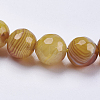 Natural Striped Agate/Banded Agate Beads Strands G-P364-14-8mm-3