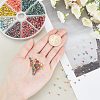   2400Pcs 24 Style Frosted Electroplate Glass Beads Strands EGLA-PH0001-22-5
