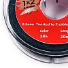 2-Ply Round Waxed Cotton Thread Cords YC-T004-01A-12-2