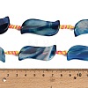 Dyed & Heated Natural Banded Agate Beads Strands GG-CBAB9C6-B01-01-4