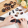 20Pcs 2 Colors Leather Belt Loop Ring DIY-PH0036-53-3