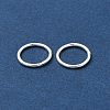 Eco-Friendly Brass Round Rings KK-M165-10mm-02S-RS-3