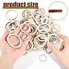 CHGCRAFT 150Pcs 4 Style Unfinished Wood Linking Rings WOOD-CA0001-76-3