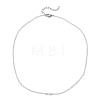 2MM Faceted Round Natural Blue Lace Agate Beaded Necklaces NJEW-JN05918-03-4