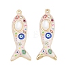 Printed Alloy Enamel Pendants RB-CBAA915-02G-02-1