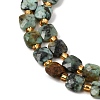 Natural African Turquoise(Jasper) Beads Strands GG-CBA96AE-A06-6x6mm-4