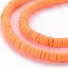 Handmade Polymer Clay Bead Strands CLAY-T002-6mm-42-3