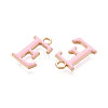 Rack Plating Alloy Enamel Pendants ENAM-T024-53E-G-2