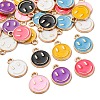 28Pcs 7 Colors Alloy Enamel Charms ENAM-FP0001-66-3