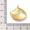 Real 18K Gold Plated Rack Plating Brass Enamel Pendants KK-M293-32G-02-3