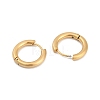 Ion Plating(IP) Frosted 304 Stainless Steel Huggie Hoop Earrings for Women EJEW-C096-32A-G-2