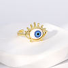 Evil Eye Stainless Steel Open Cuff Rings for Women US1717-5-1