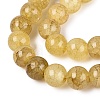 Baking Paint Crackle Glass Beads Strands GLAA-Q106-03A-21-3