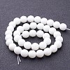 Synthetic White Agate Beads Strands G-D419-10mm-01-3