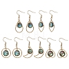 Paua Shell Dangle Earrings EJEW-JE06981-3