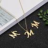 304 Stainless Steel Pendants STAS-F129-M-G-6