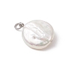 Natural Keshi Pearl Pendants PALLOY-JF04189-01-3