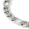 201 Stainless Steel Figaro Chain Bracelets for Women Men BJEW-I316-04P-2
